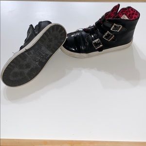 TARGET girls pleather buckled sneakers